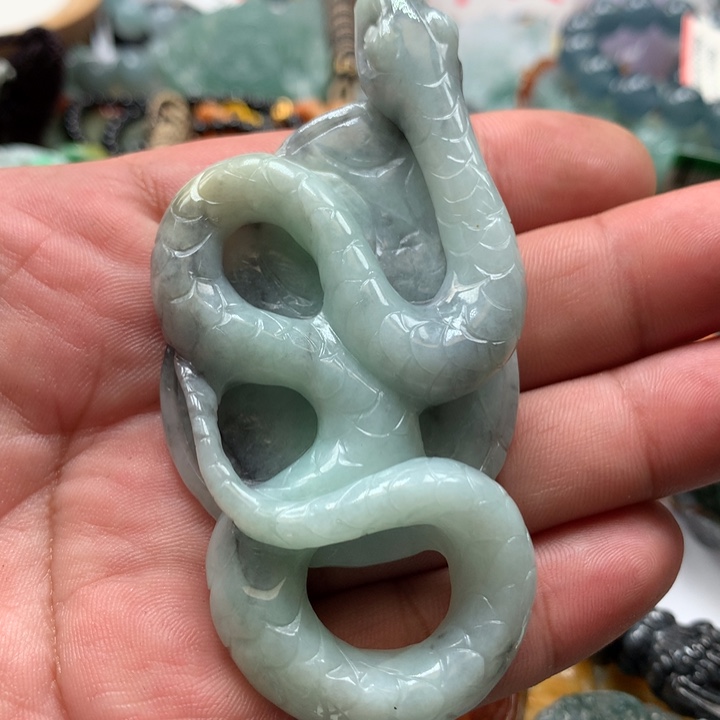 翡翠项链未镶嵌保真天然a货翡翠