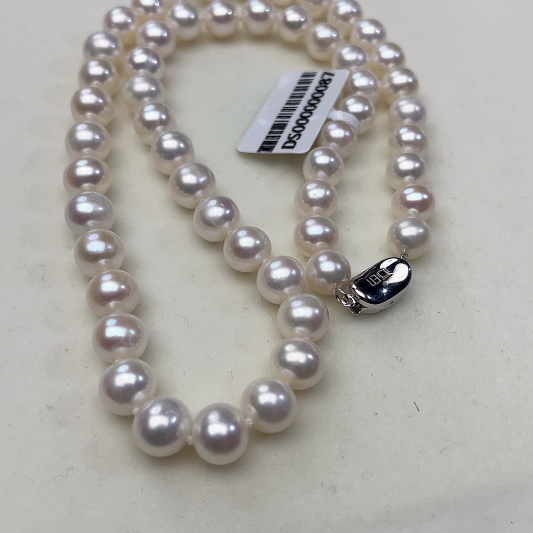 银S925镶嵌淡水珍珠颈饰