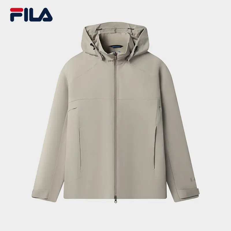 Fila/斐乐男士春秋梭织防水连帽风衣薄款舒适长袖F11M542711F