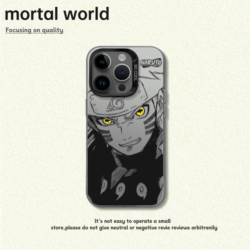 适用于苹果16华为OPPO小米VIVO百搭简约彩银壳手机壳KA0179