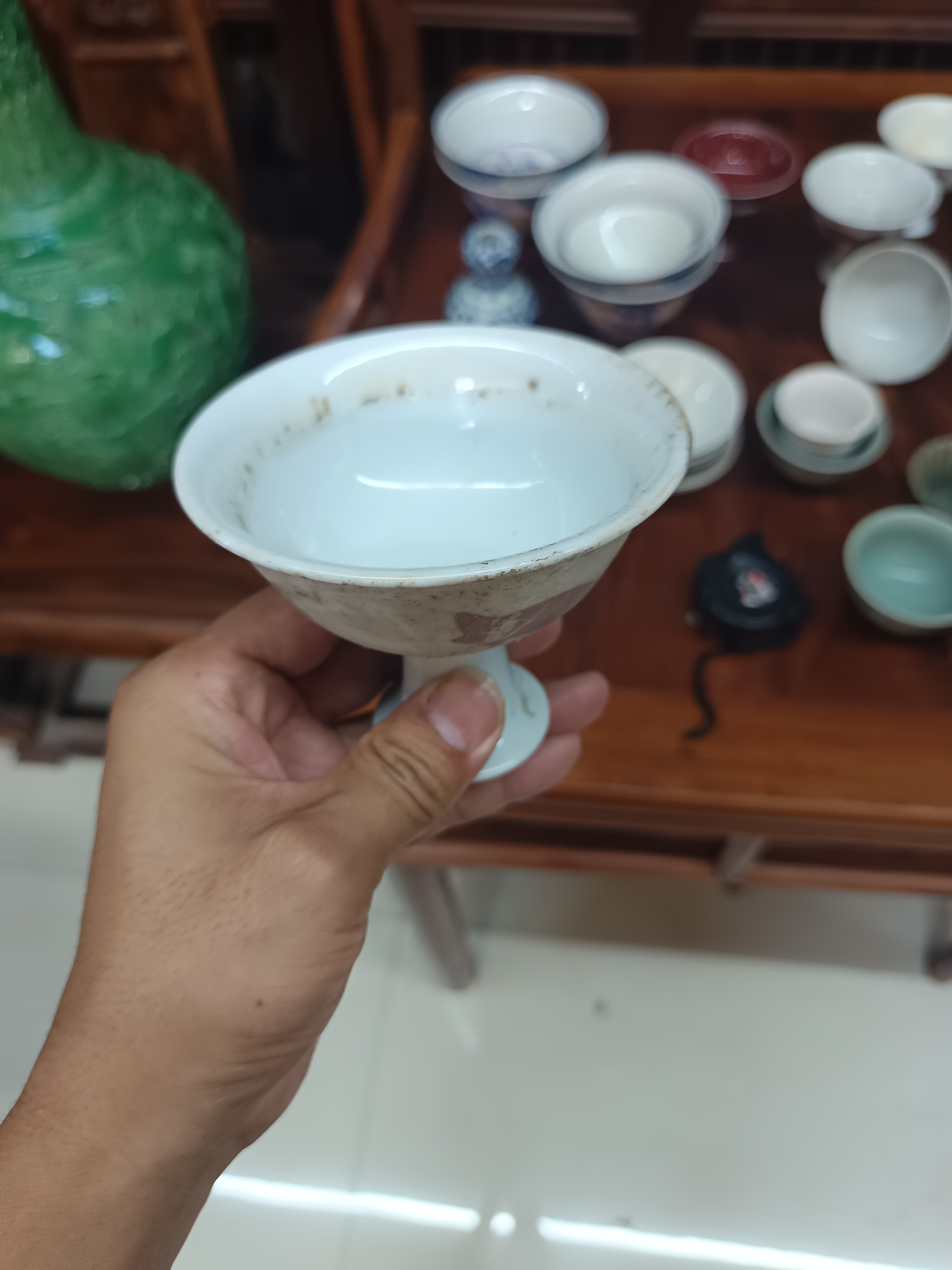 工艺品 小鱼茶杯