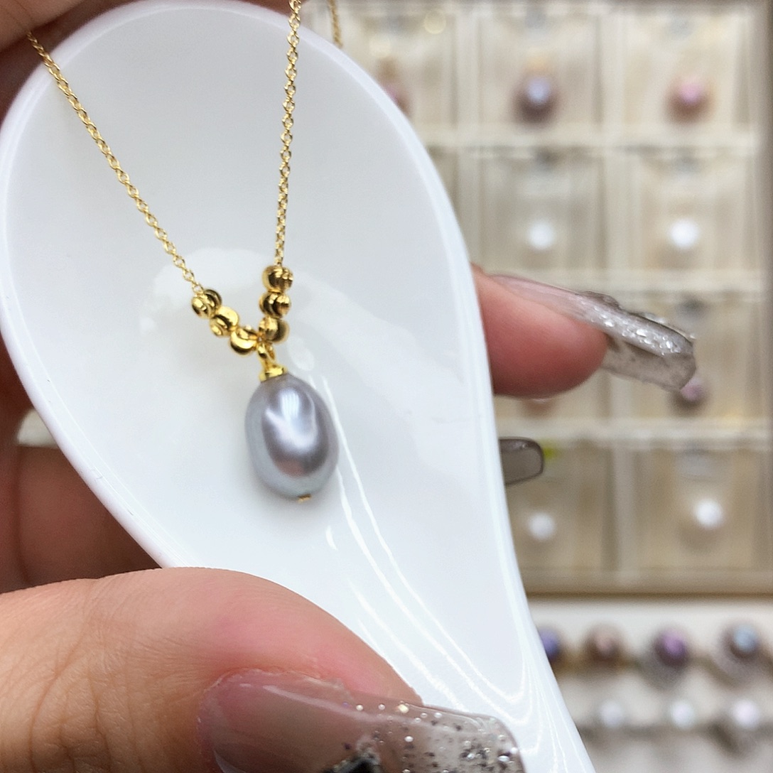 淡水珍珠吊坠(赠链)合金