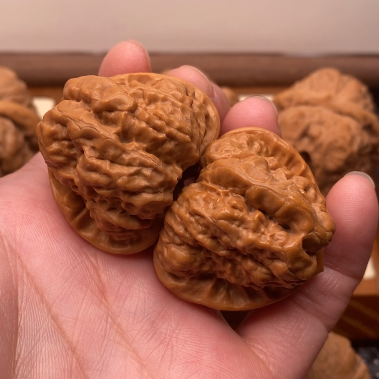 【闪购商品】把件文玩核桃三角边39左右