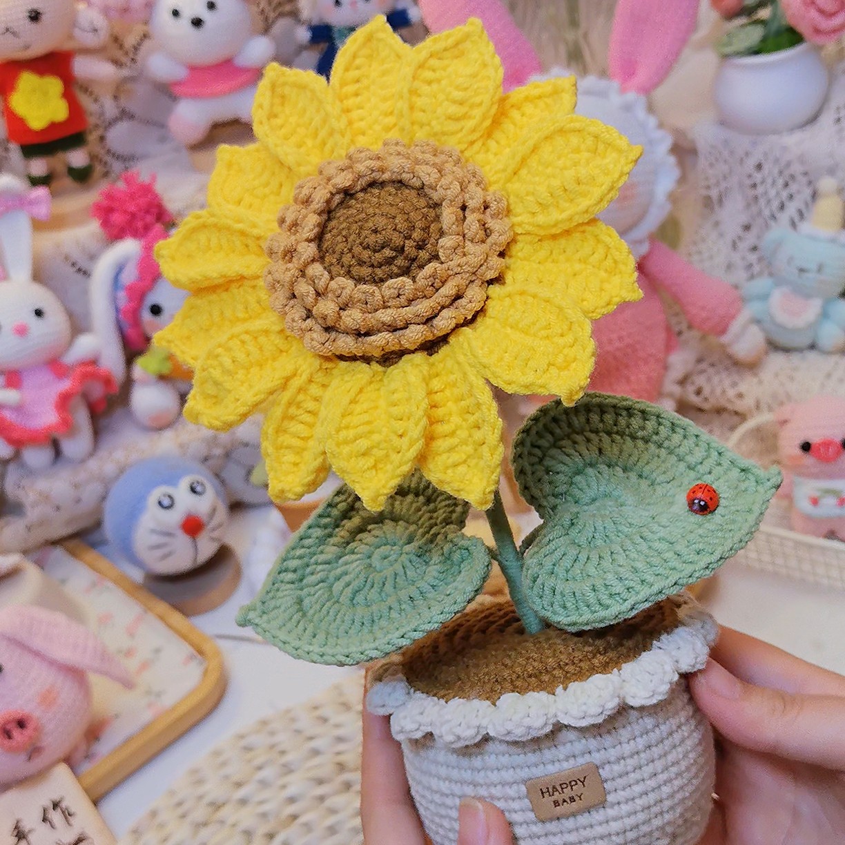 【直播间改价链接】纯手工钩织玩偶挂件摆件针织玩偶毛线手工编织