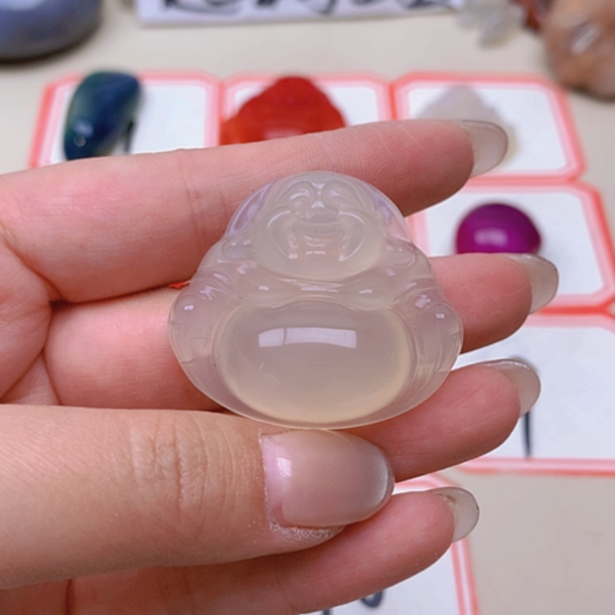 【闪购商品】未镶嵌玛瑙/玉髓珠宝半成品不***子