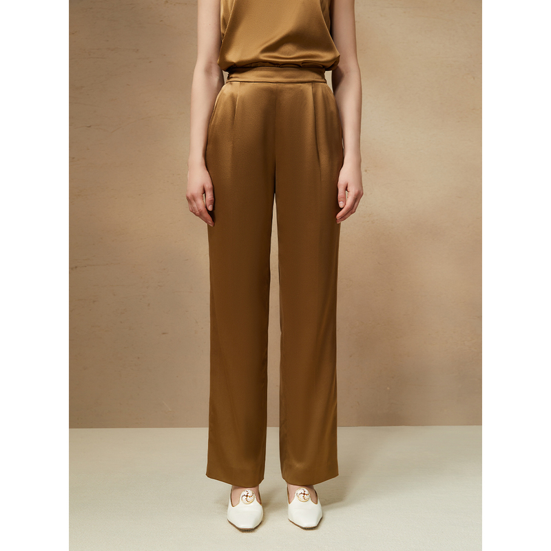 Song of Song/歌中歌显瘦气质高腰直筒时尚百搭休闲裤5C34320100