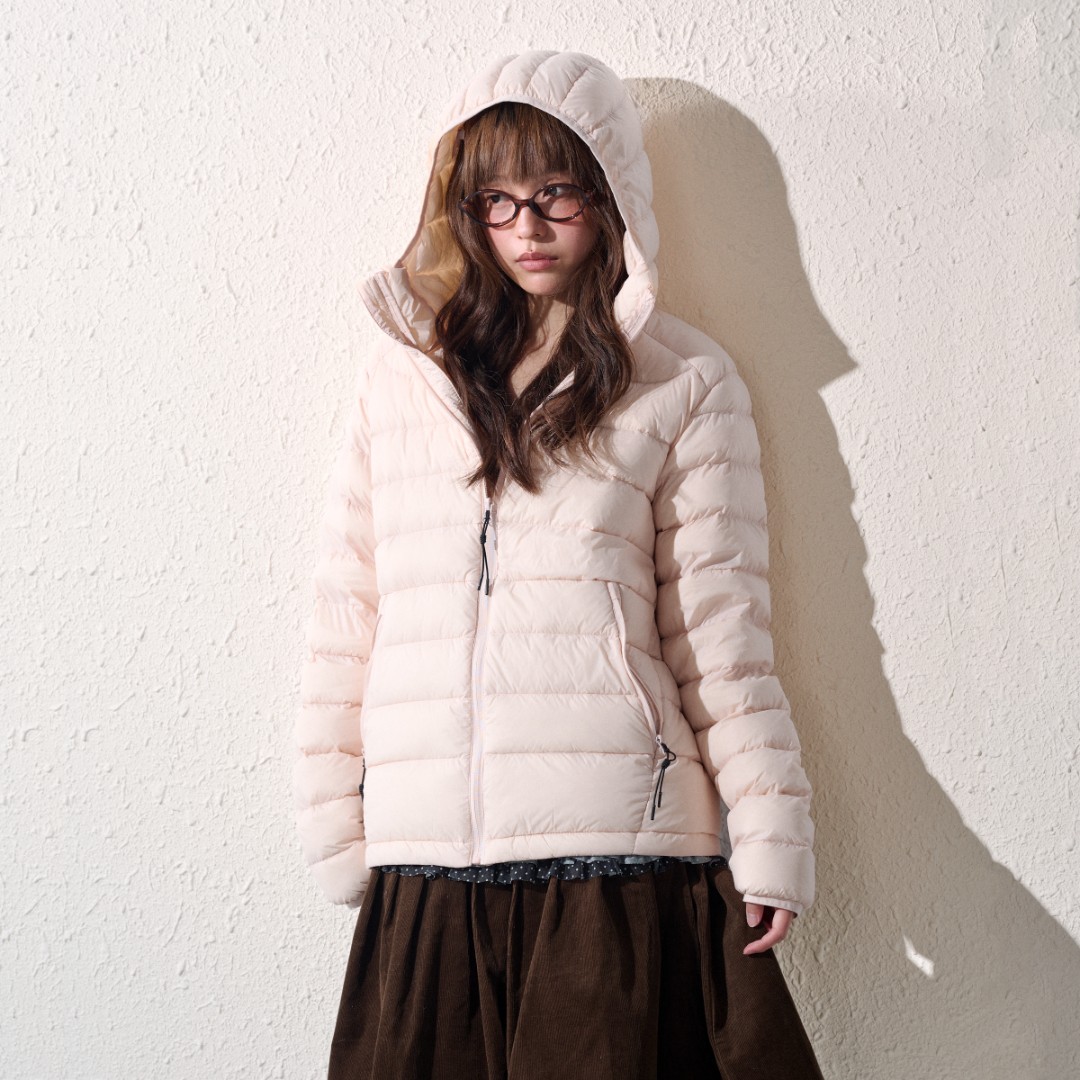 NEOTCG高充容量90%白鸭绒排骨羽绒服冬季轻便连帽保暖内胆外套女