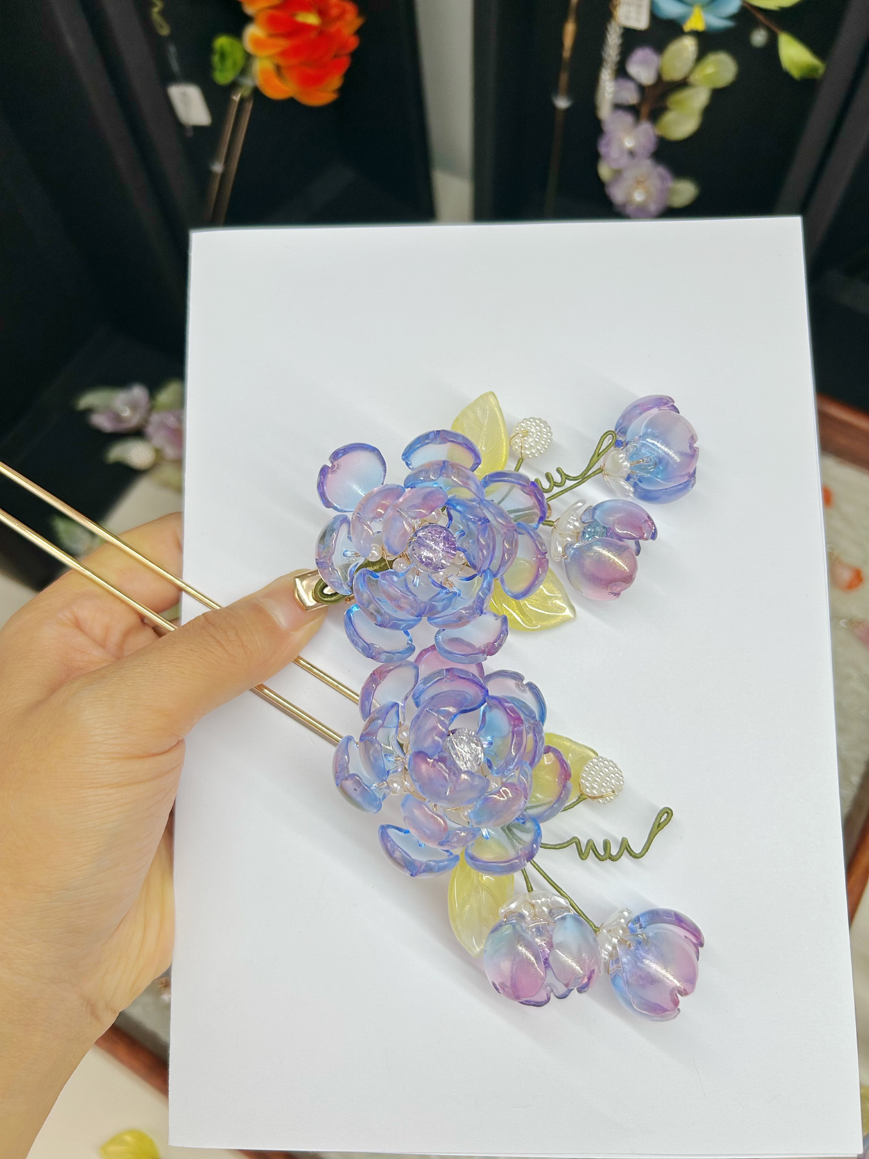 1号芍药发簪（直播间专拍）
