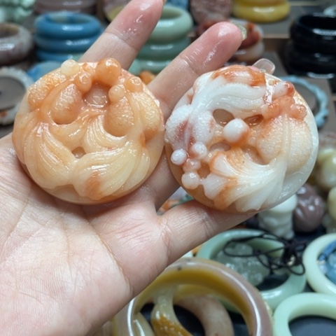 合金石英质玉（黄龙玉）手链?*K