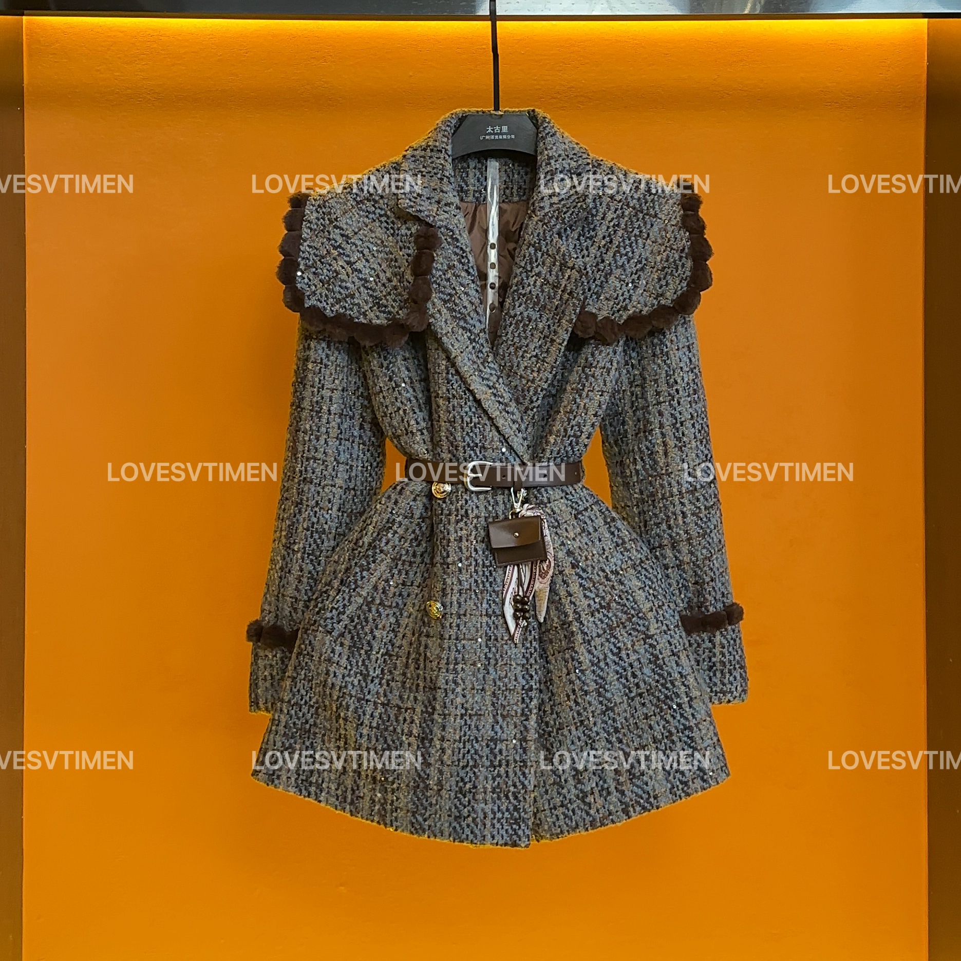 【宠粉价】冬季新款白鸭绒羽绒服设计师轻奢气质CO-542