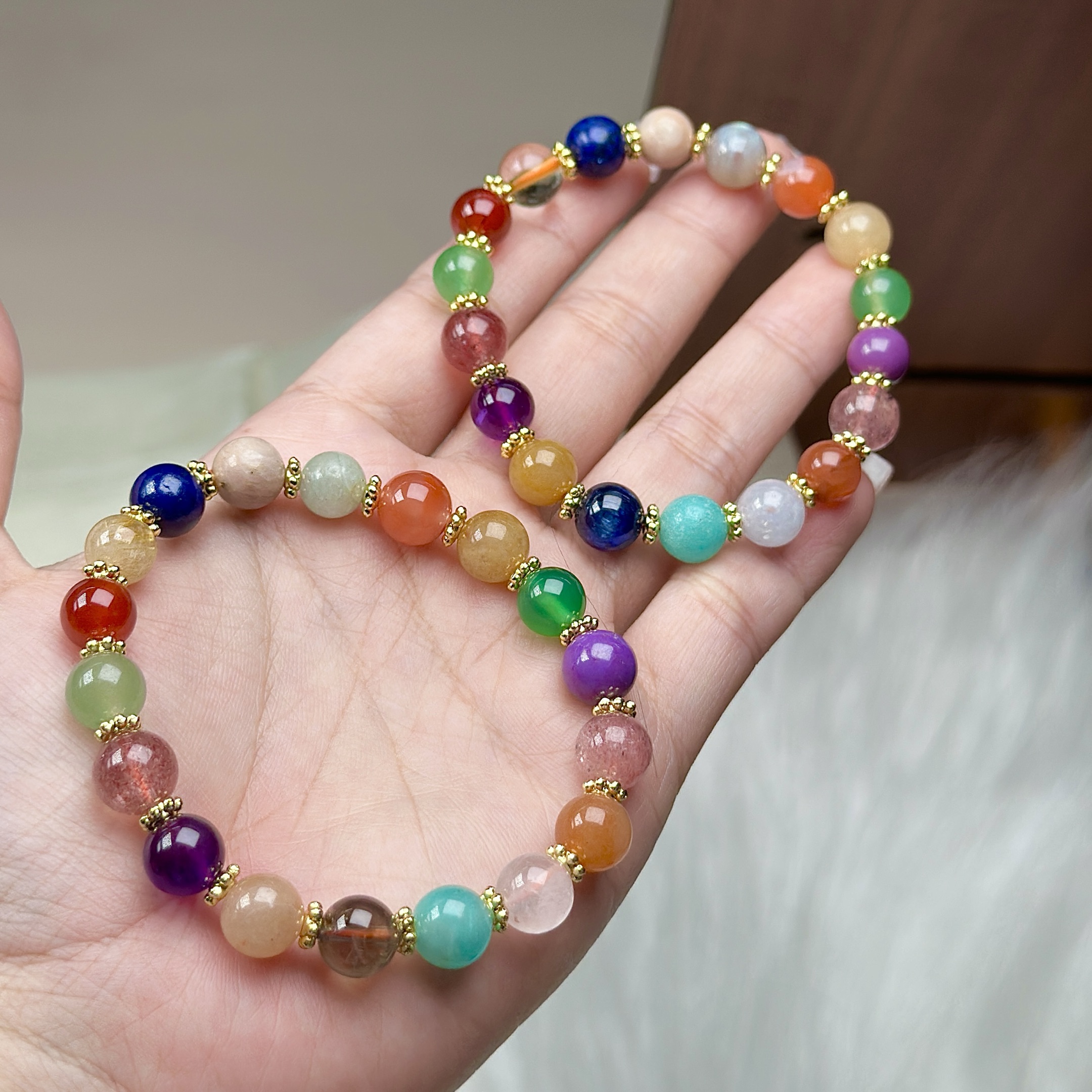 【SL】多宝手串-约8mm（多样性发其一）