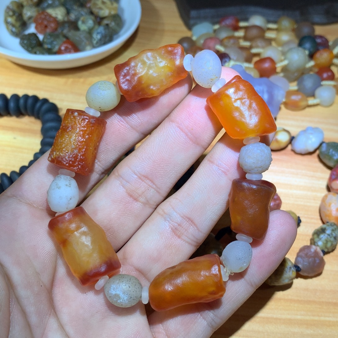 玛瑙/玉髓未镶嵌手链