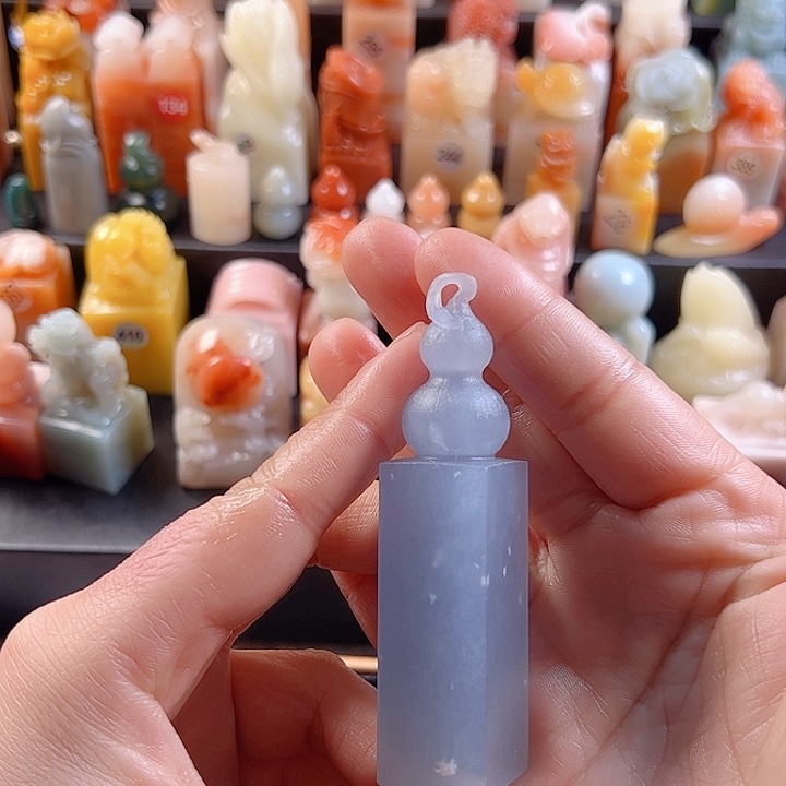 云南石印石1.9厘米，葫芦，包刻