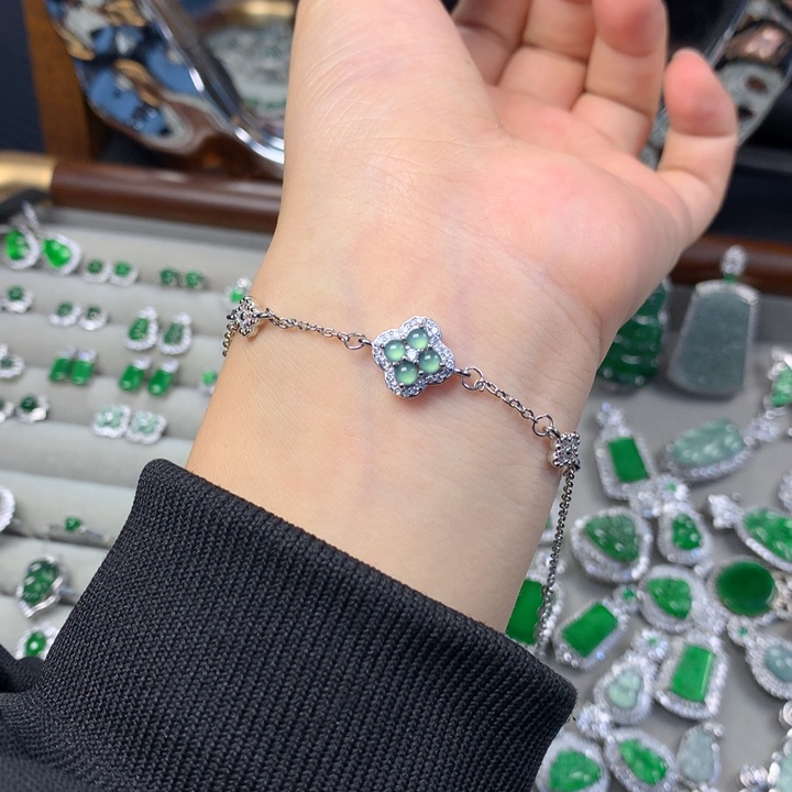 翡翠未镶嵌手链手链