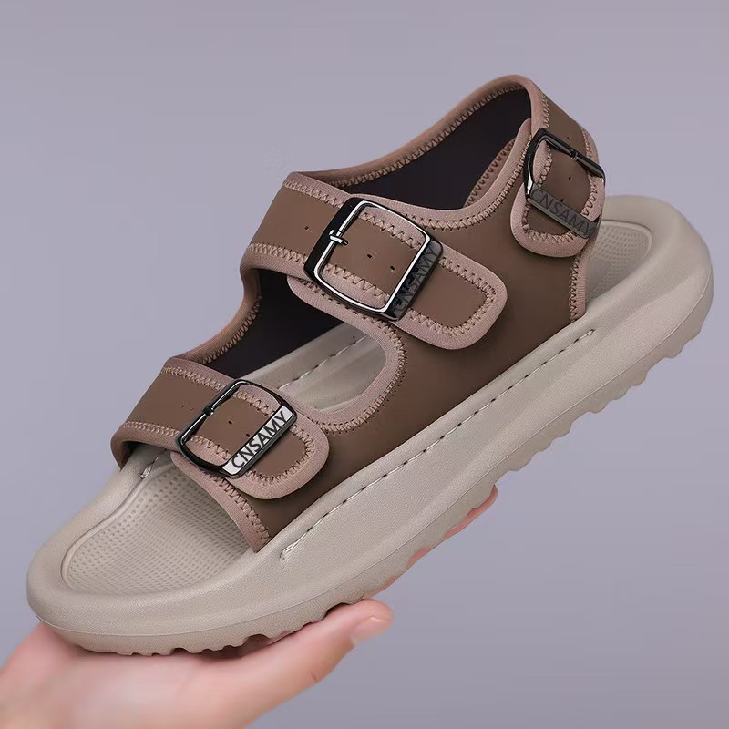 夏季露趾一字拖48沙滩鞋轻便47橡胶发泡底潮流49休闲防滑手工大码