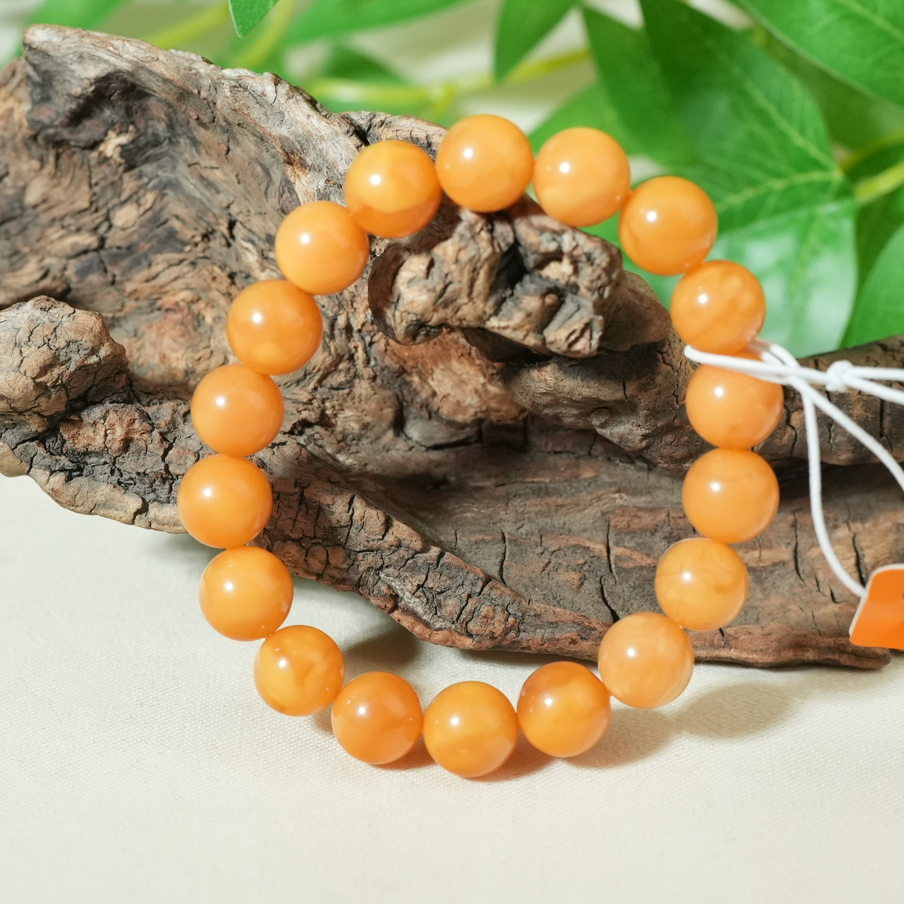 十九世纪蜜蜡圆珠手串【古珠精选】AAML2501224008