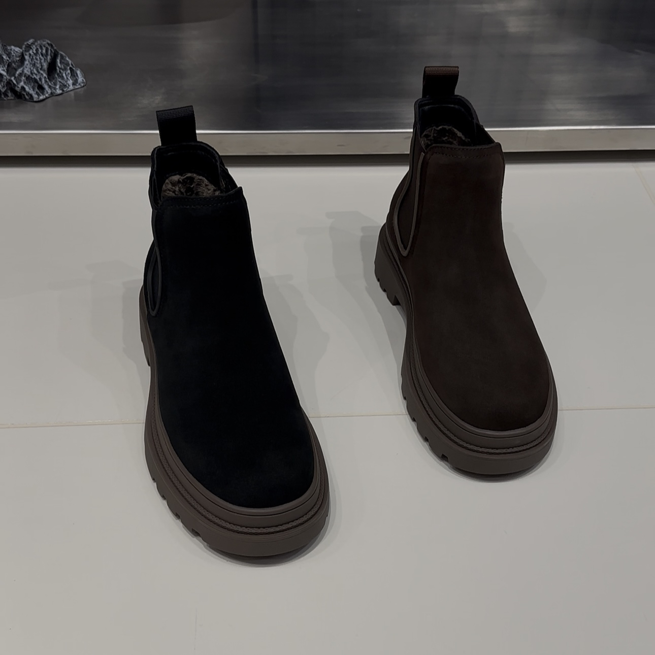 短筒欧美风休闲筒靴百搭秋冬款男生皮鞋休闲皮鞋