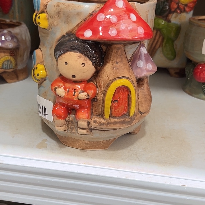 紫砂花盆粗陶材质多肉花盆