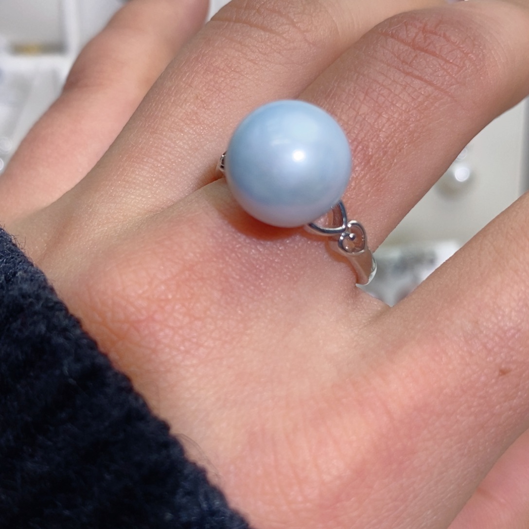 淡水珍珠戒指合金