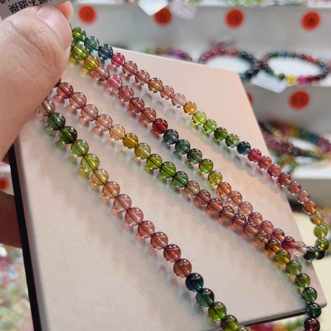 碧玺未镶嵌手链碧玺