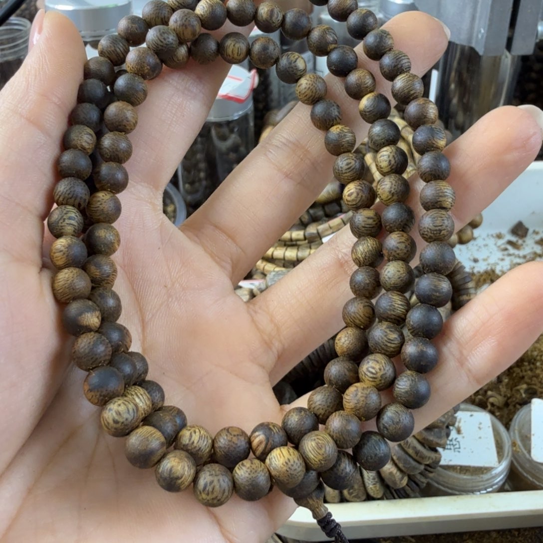 沉香沉香碎屑奇楠沉香紫棋卡0.6多圈14.3克