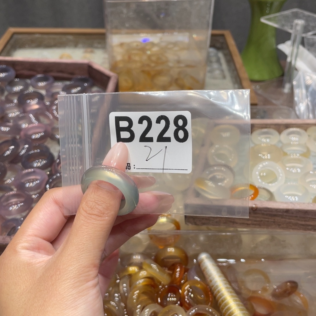 玛瑙/玉髓未镶嵌戒指228