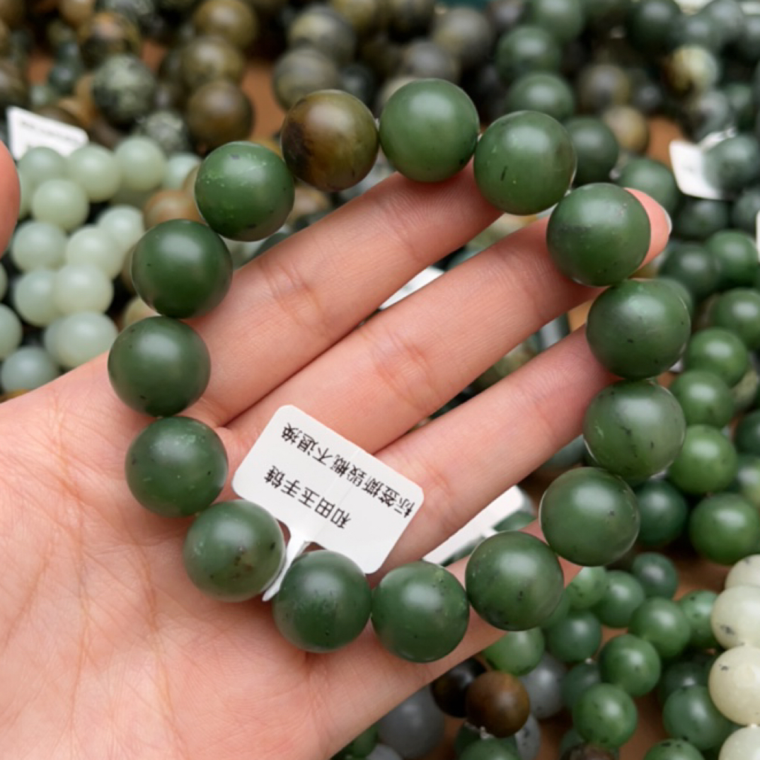 和田玉手串1130d拍一发一
