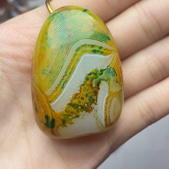 平***饰玛瑙/玉髓未镶嵌吊坠(不含链)