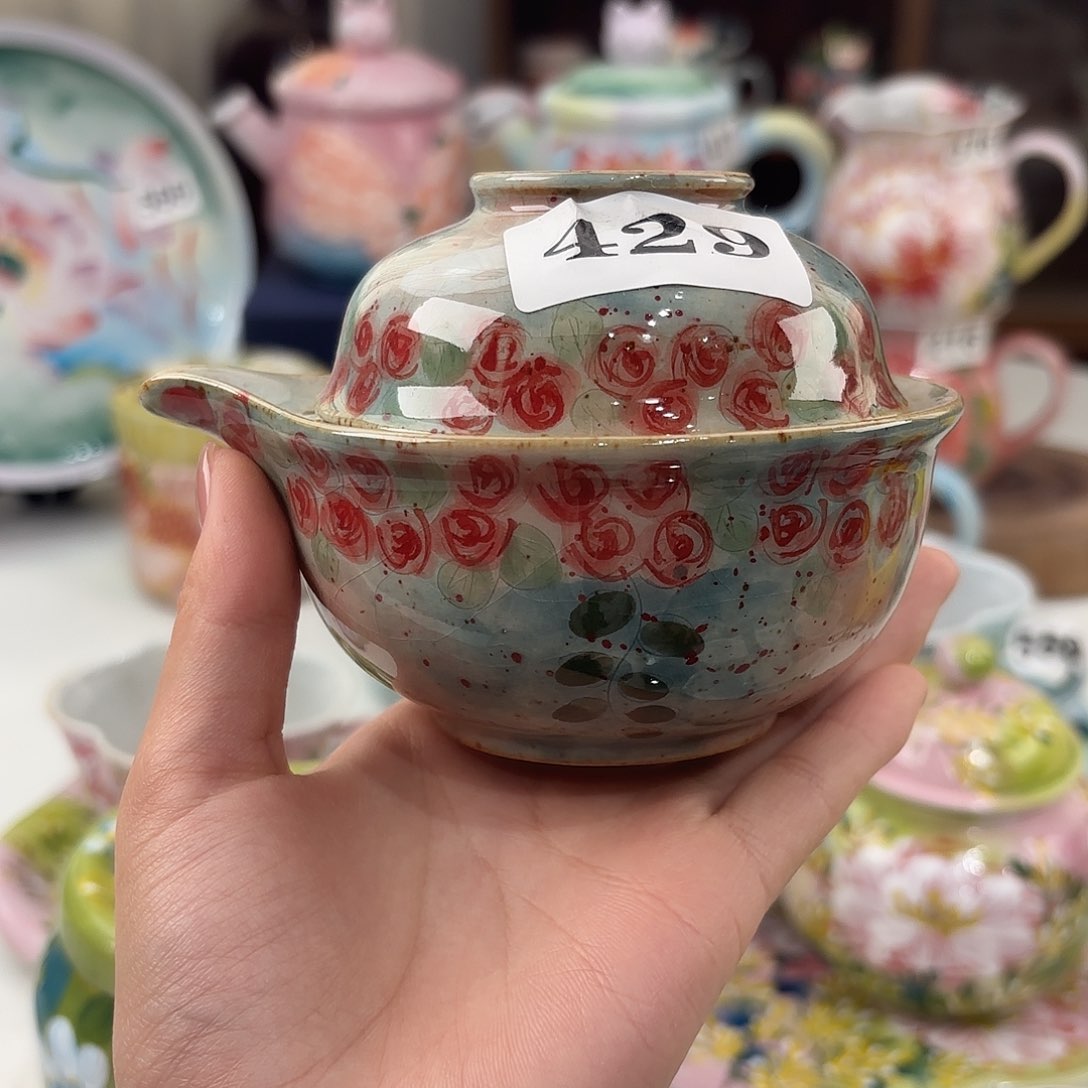 景德镇手绘高温釉下彩陶瓷茶具