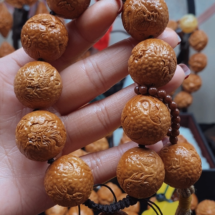 橄榄核手串/手链手工圆龙2.1