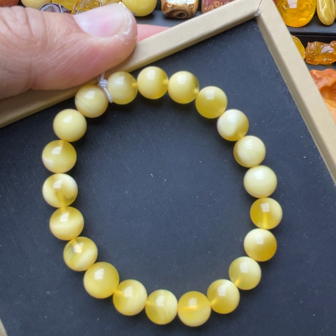 蜜蜡颈饰未镶嵌蜜蜡手串