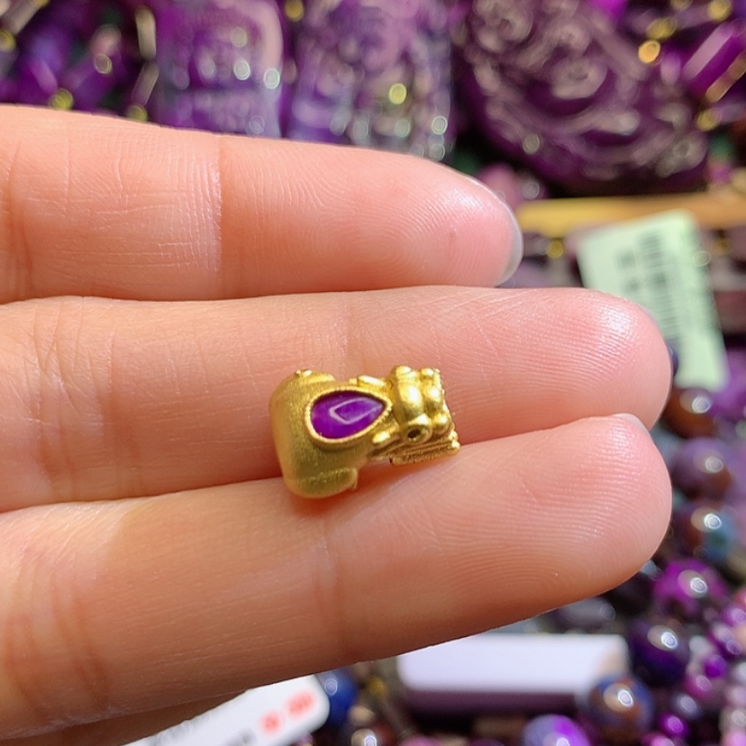 【闪购商品】苏纪石（舒俱来）吊坠银S925镀金镶嵌