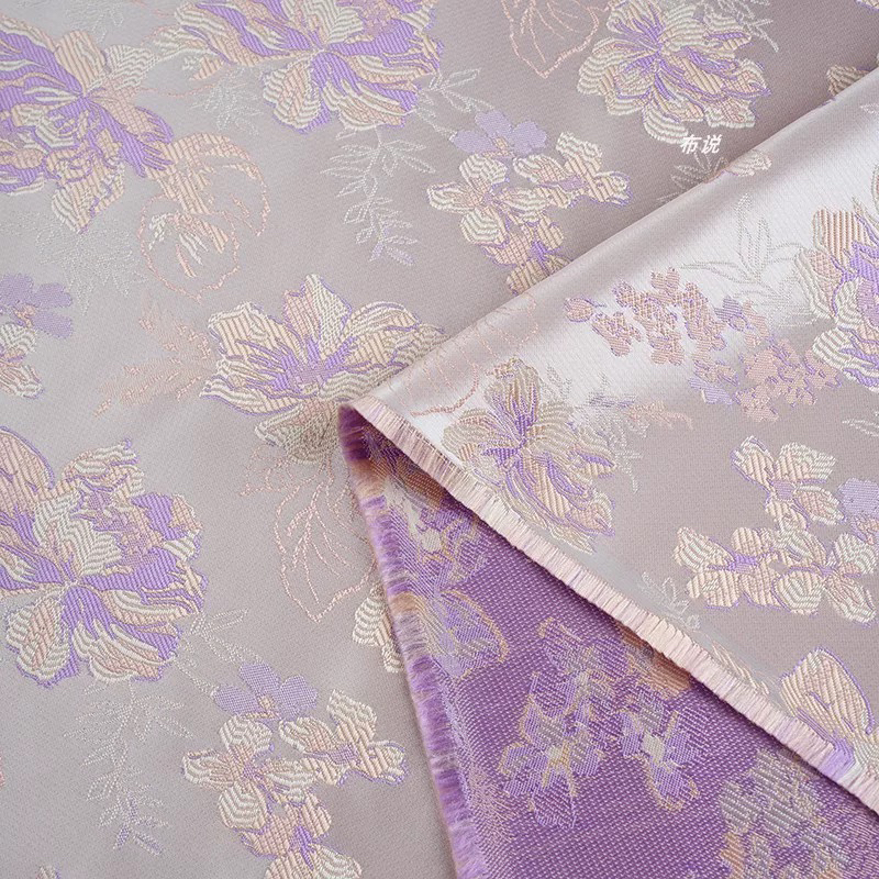 宋锦上九楷曲水凌波圆领对襟双拼马甲新中式国风时尚淡雅百搭