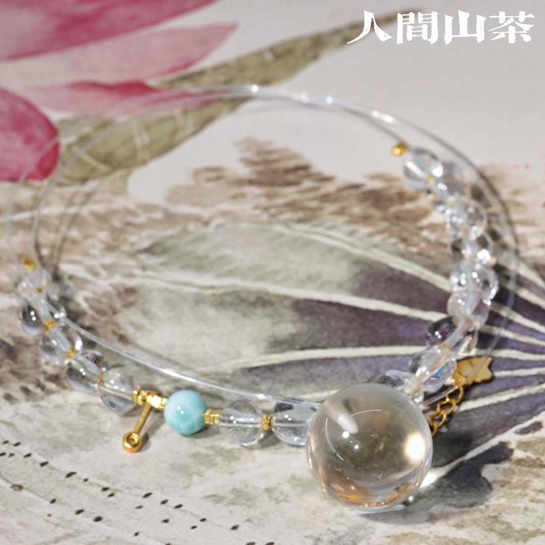 人间山茶 A3-2580 白水晶项链