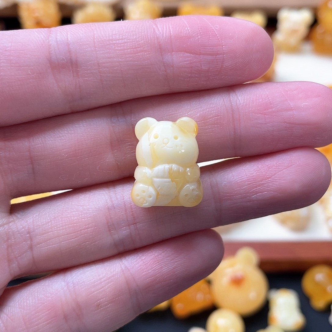 琥珀珠宝奇石未镶嵌森*鹿