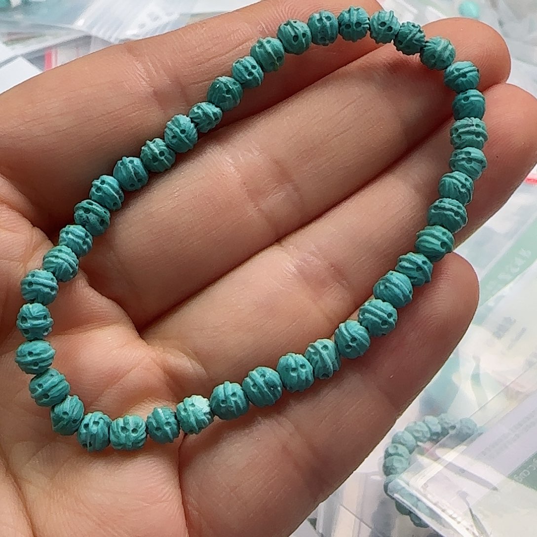 绿松石珠宝半成品未镶嵌