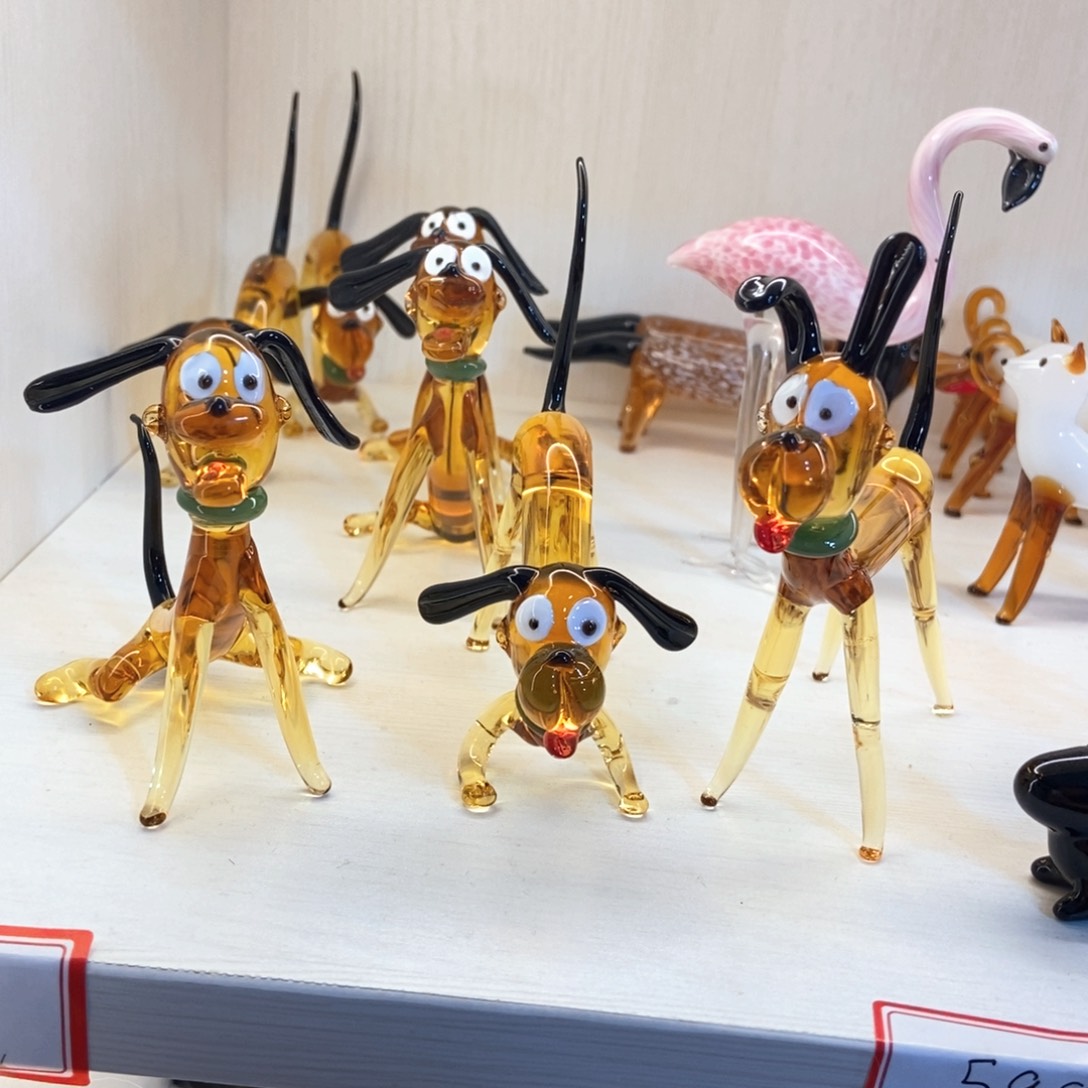 琉璃手工艺品s***g三只狗