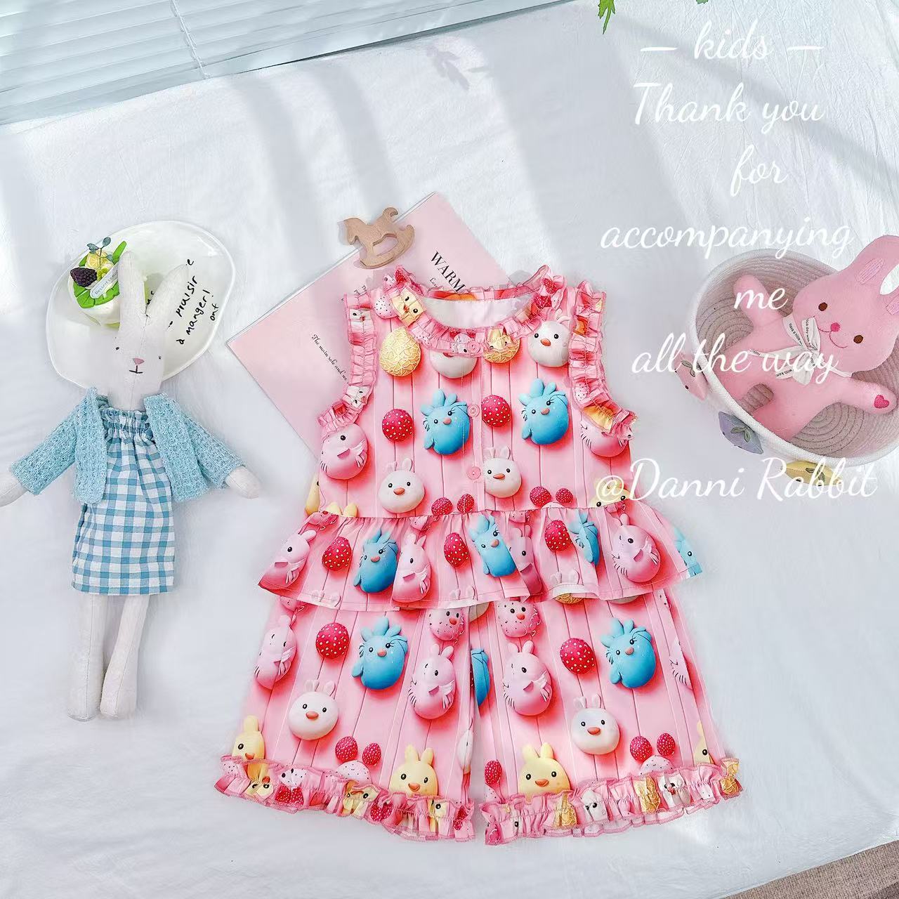 【Dannirabbit】*裸眼3D+童话世界+Q萌小兔*女童套装 X-897