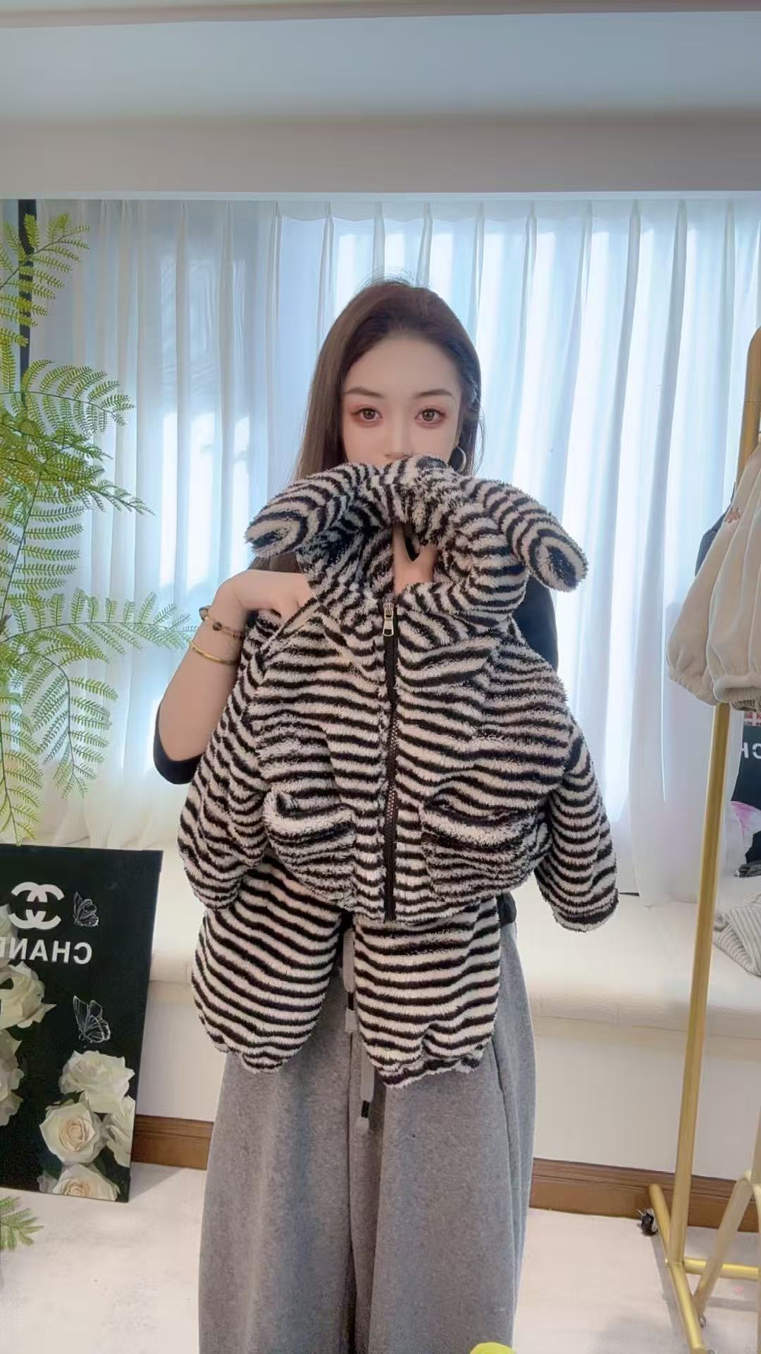 【双层加厚】儿童省服秋冬家居服女童保暖大童套装男童加绒带耳睡衣