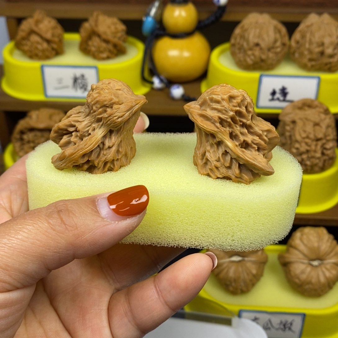 核桃小鸟 文玩/木作/... 文玩把件