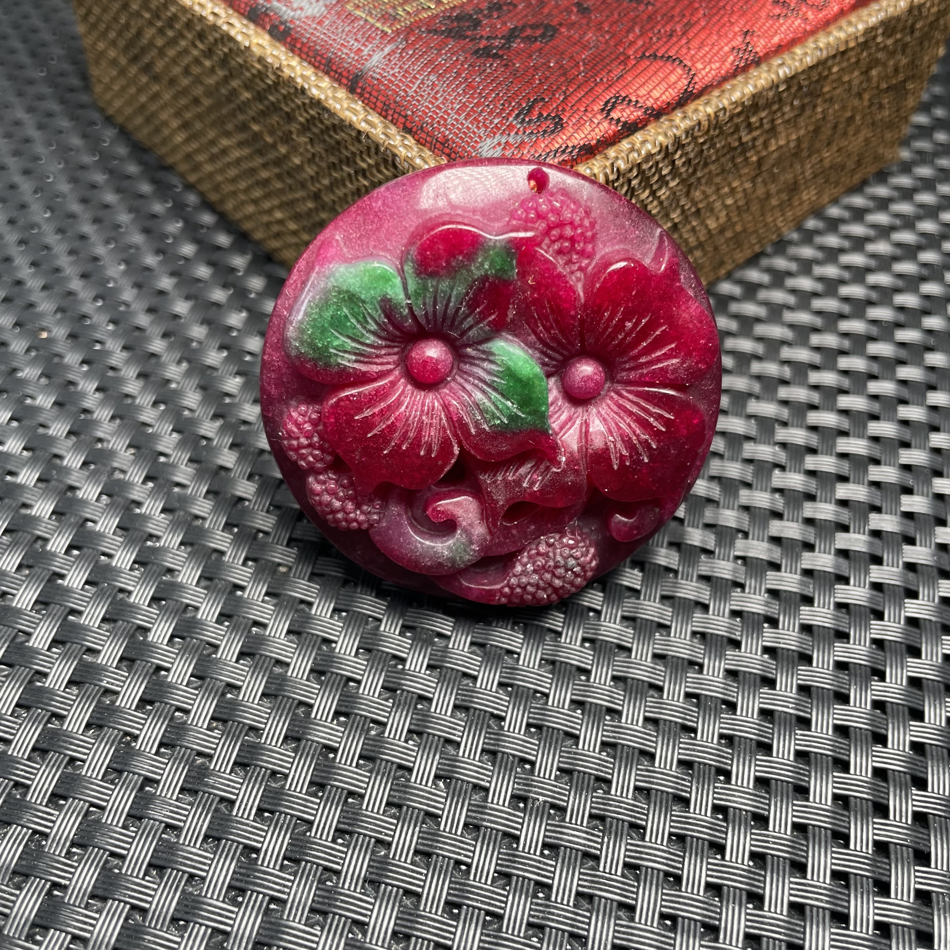 红绿色花/QW3091-精致吊坠女士