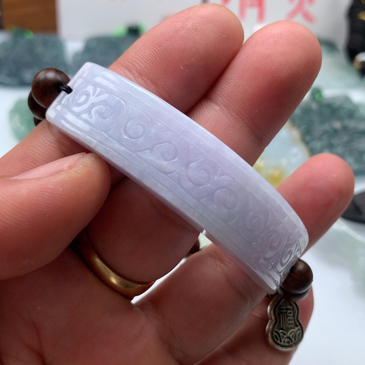 翡翠颈饰未镶嵌保真天然A货翡翠