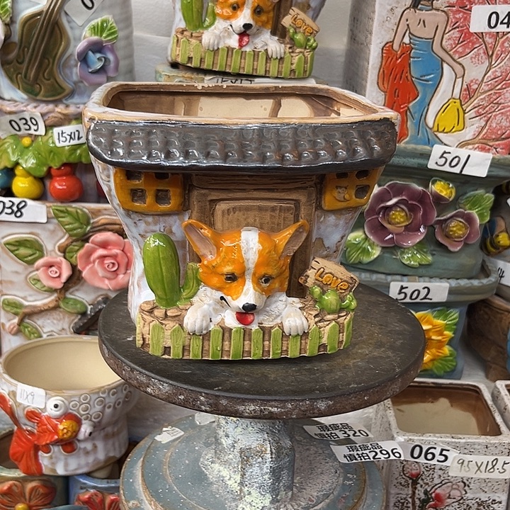 粗陶材质多肉花盆