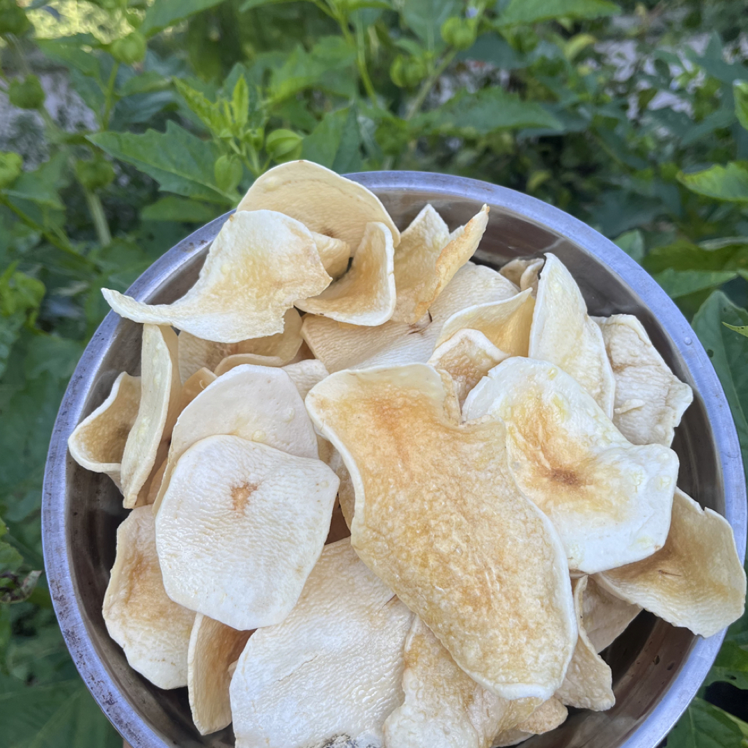 黄皮黄心米拉土豆片现晒