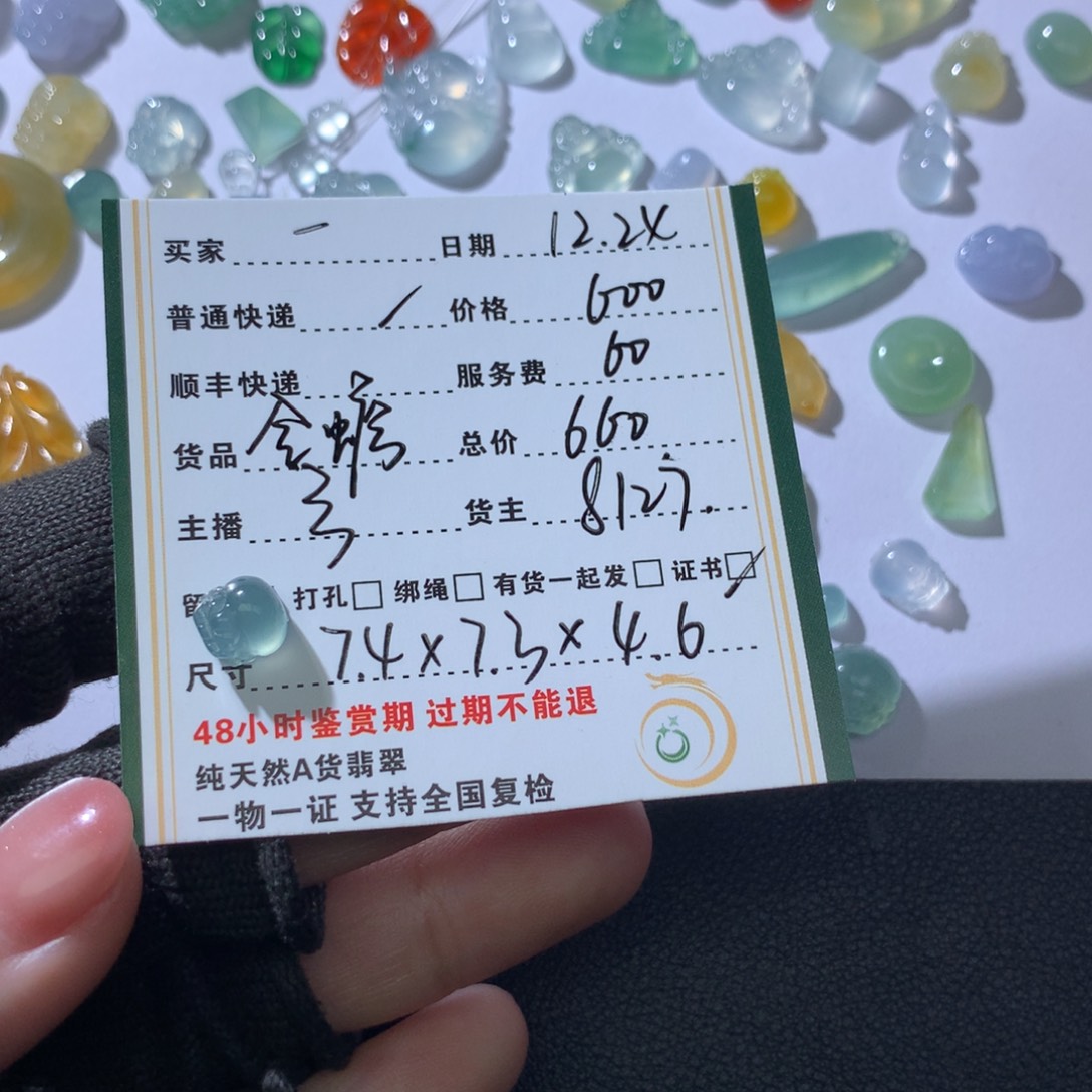 一***子翡翠未镶嵌颈饰翡翠