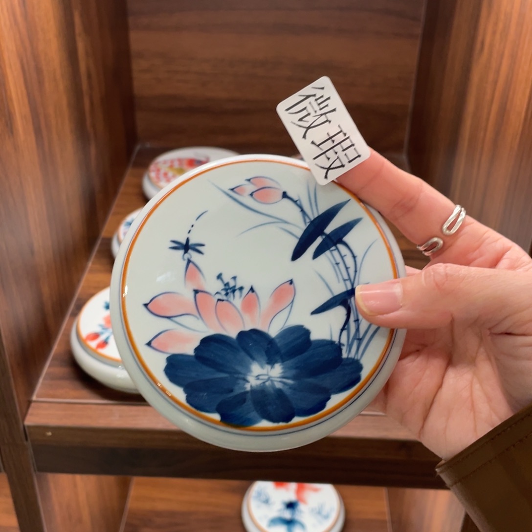 微瑕釉下彩纯手绘