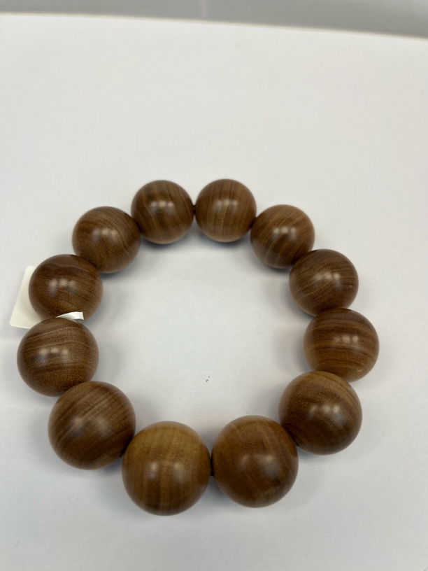 印度迈索尔老山檀香横纹黑肉高油2.0甜凉奶香手串