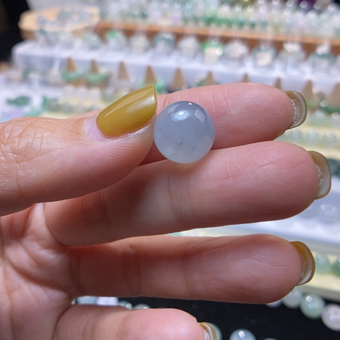 翡翠未镶嵌颈饰11.8蓝水乌鸡