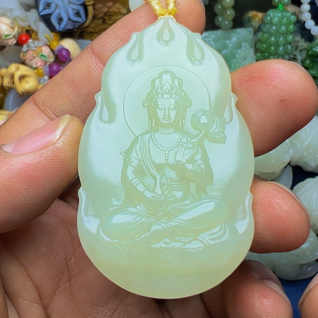 未镶嵌和田玉挂件天然的天然