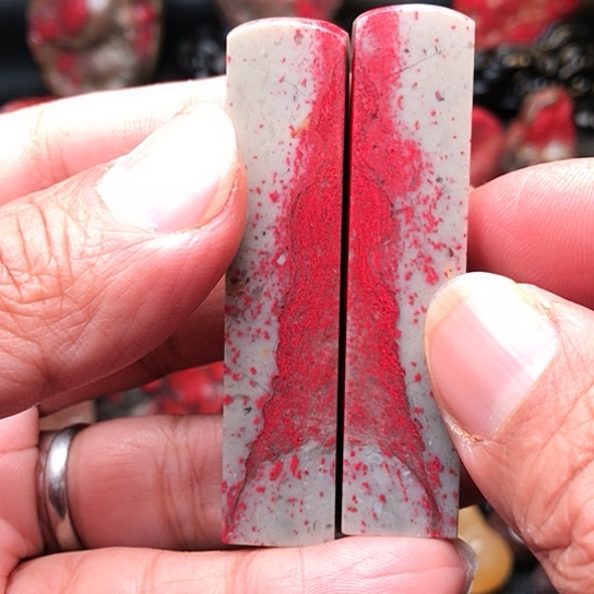 开***悟昌化石昌化鸡血石方章